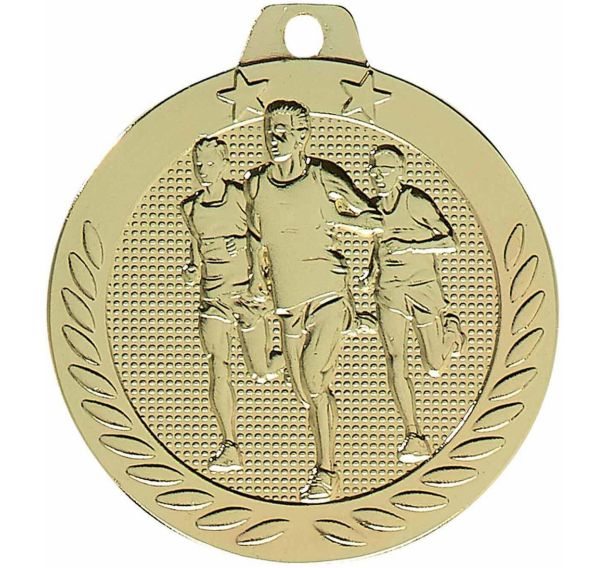 Médaille course à pied or - 40mm