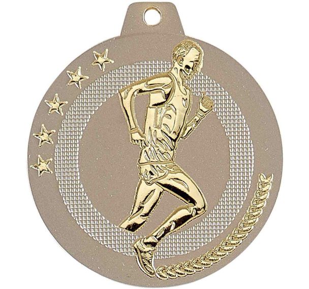 Médaille cross sable et or - highlight - 50mm