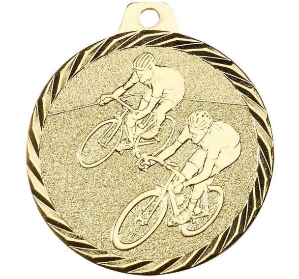 Médaille cyclisme or - 50mm