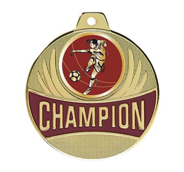 Médaille foot - champion - 50mm