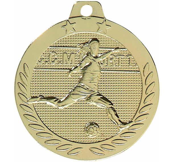 Médaille foot or - 40mm