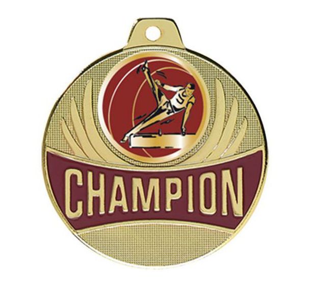 Médaille gym - champion - 50mm