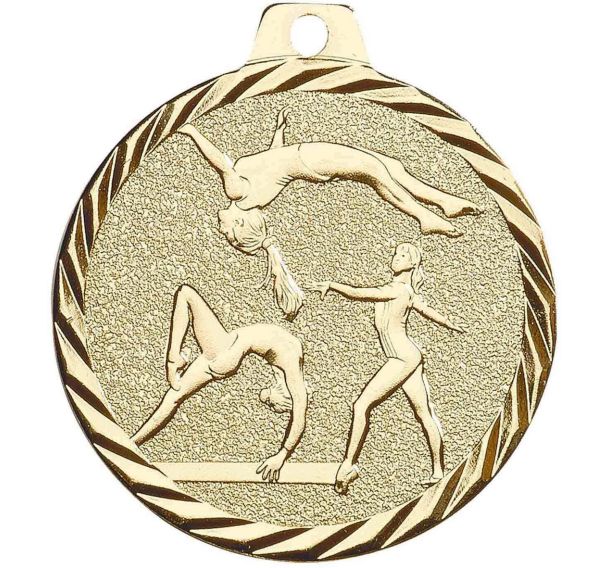 Médaille gym or - 50mm