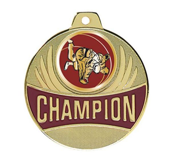 Médaille judo - champion - 50mm