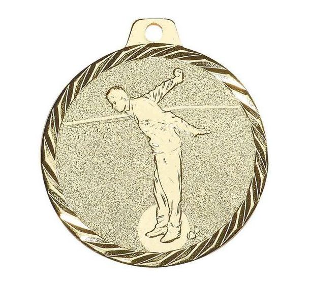 Médaille pétanque or - 50mm