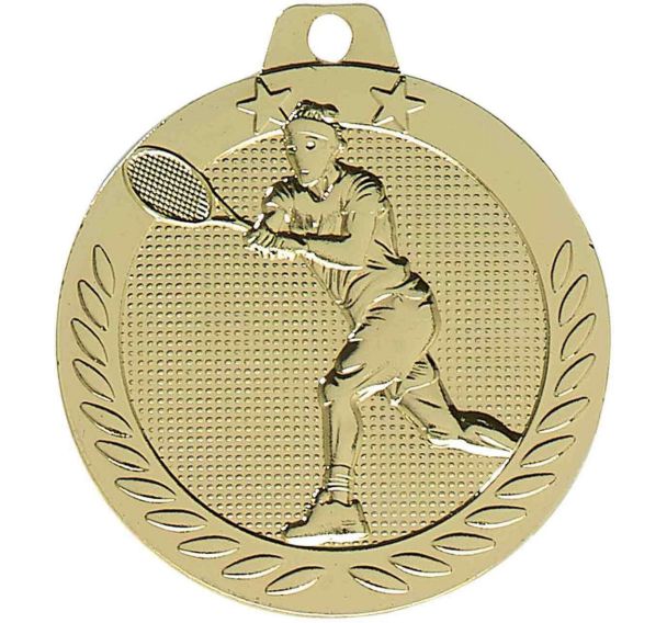 Médaille tennis or - 40mm