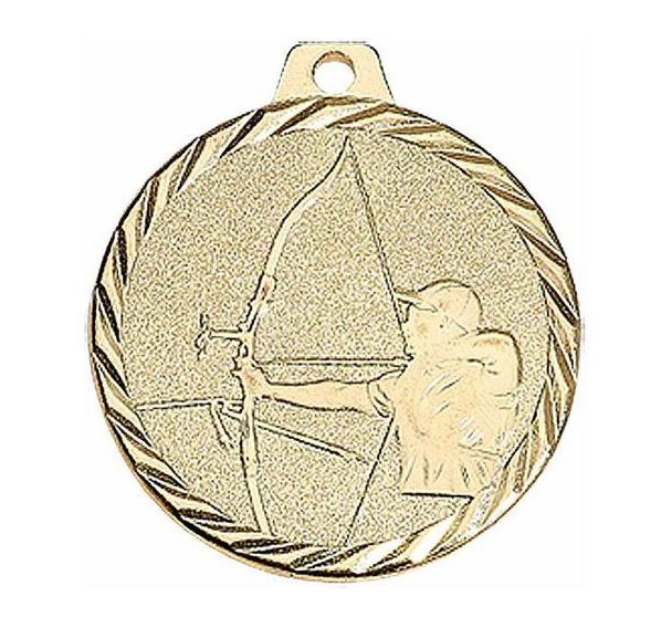 Médaille tir à l'arc or - 50mm