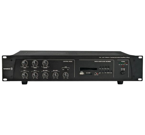 Mélangeur amplifié PA USB/R Work Pro