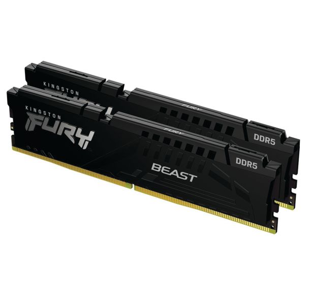 Mémoire RAM FURY Beast DIMM DDR5 2x16Go 6400MHz CL32 on-die ECC - Kingston