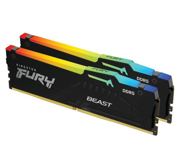 Mémoire RAM FURY Beast DIMM DDR5 2x32Go 6000Mhz CL30 on-die ECC - Kingston