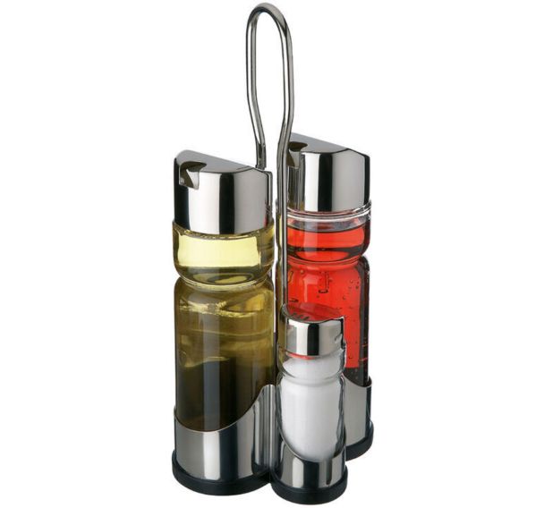Ménagère Luxus Sel et poivre avec huile et vinaigre