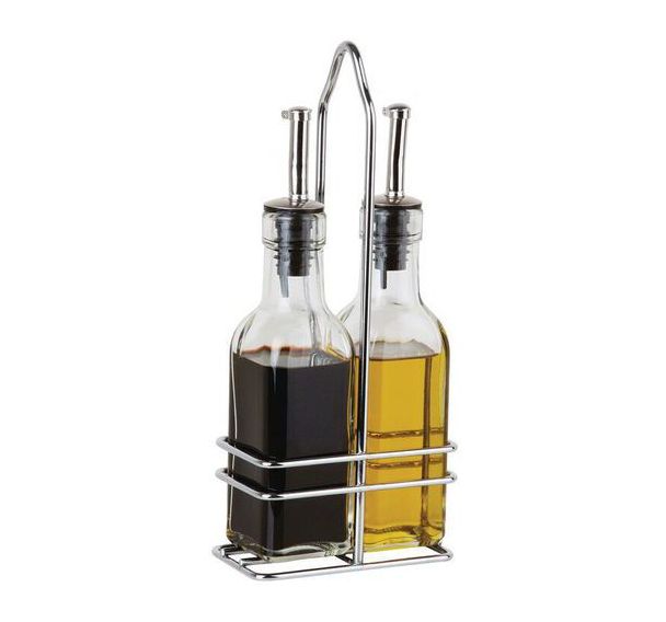 Ménagère deux pièces huile et vinaigre Maraska