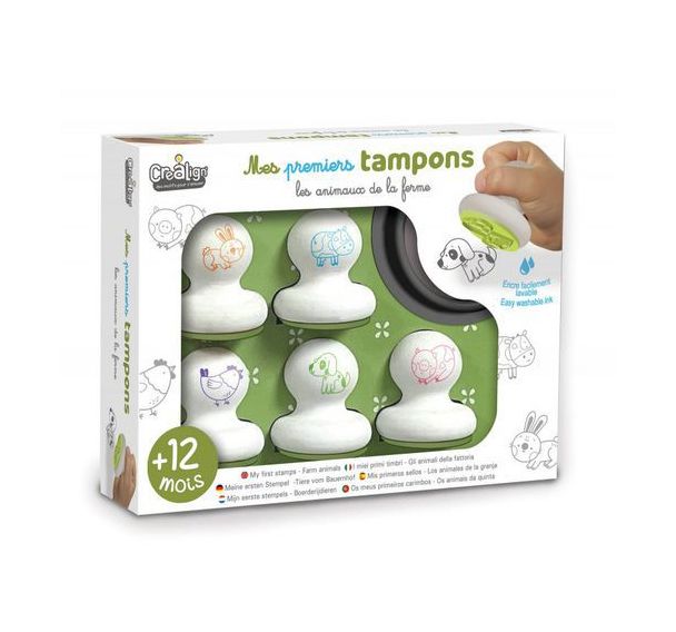 Mes 1ers tampons animaux, ergonomiques et légers - La ferme