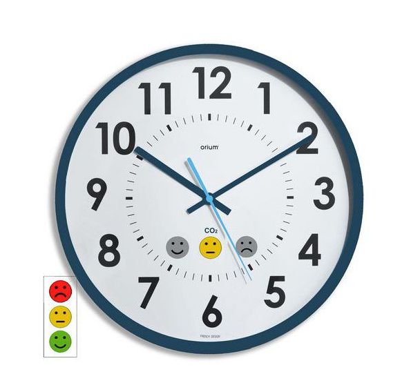 Mesureur CO2 avec horloge analogique Quaelis 15 - Orium