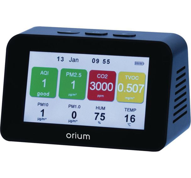 Mesureur intérieur de CO2 - COV et particule fine Quaelis 34 - Orium