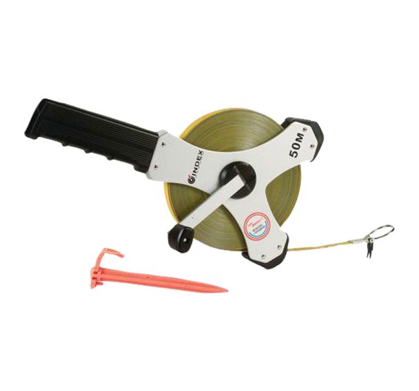 Mètre acier polyamide à poignée droite Stake-Tape - Long.Ruban 50 m