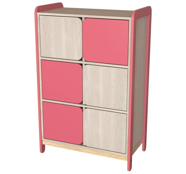 Meuble 2 colonnes avec 6 portes Lili