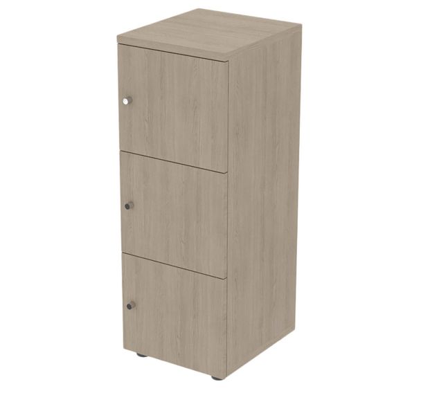 Meuble 3 cases portes battantes