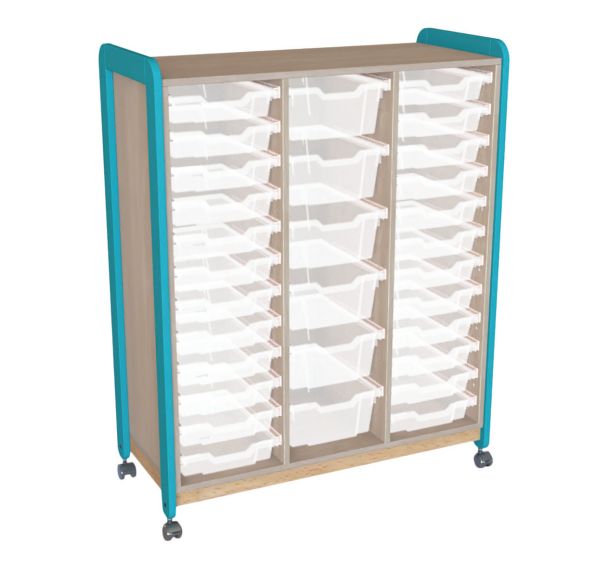 Meuble 3 colonnes 24+6 casiers Lili