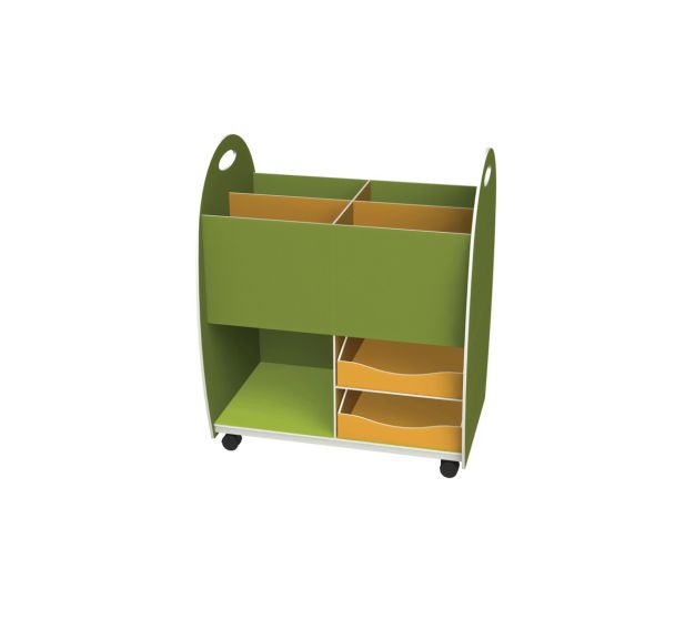 Meuble 4 bacs 2 tiroirs Emma hauteur 75 cm - Paperflow