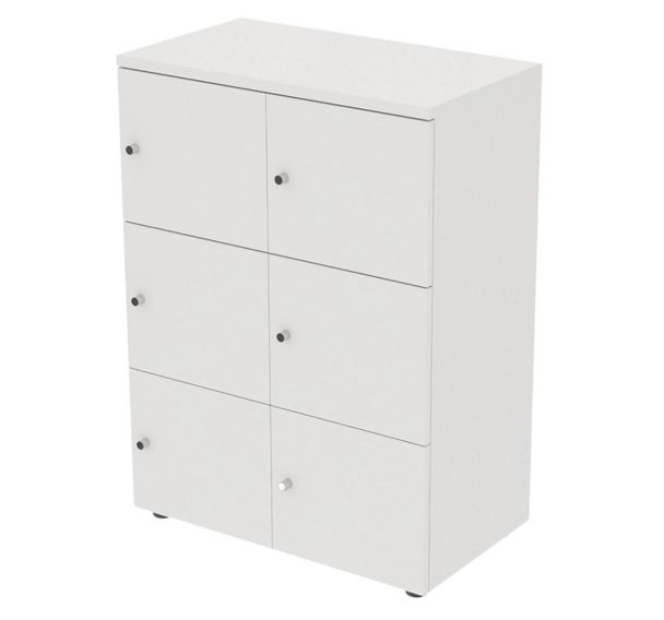 Meuble 6 cases portes battantes