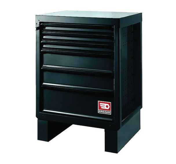 Meuble Bas 6 Tiroirs Noir - Rws