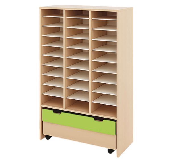 Meuble Basik 6 à 30 cases - 1 grand tiroir