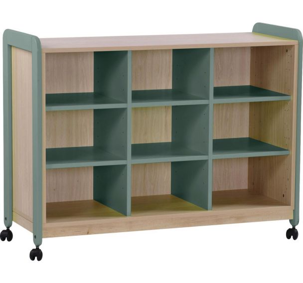 Meuble Lili 3 colonnes 9 niches + roulettes