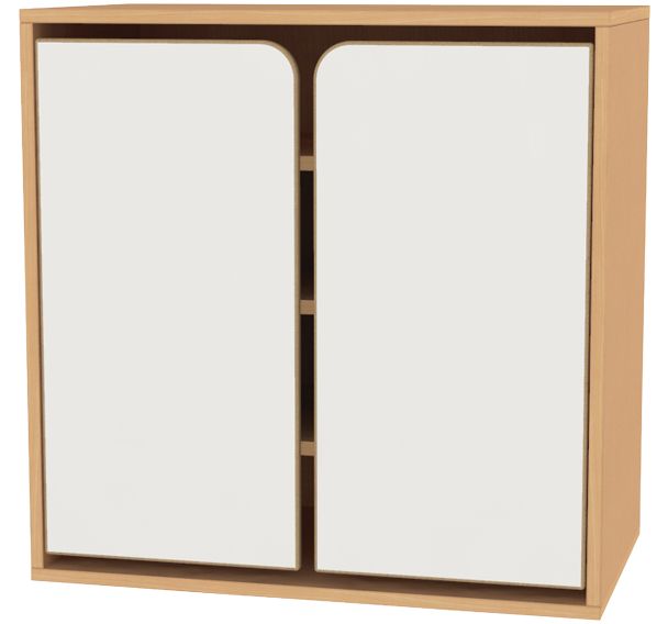Meuble Pti lou 2 portes et 3 étagères mobiles Bessiere