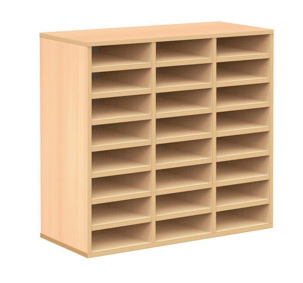 Meuble à courrier Bip Bop 24 cases sans portes - hêtre