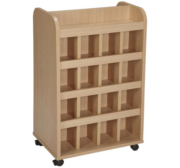 Meuble à doudous 32 cases coloris hêtre