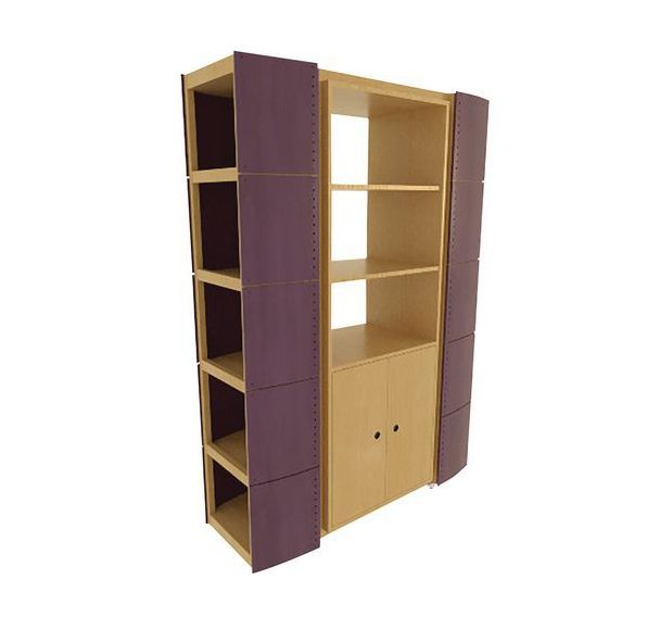 Meuble à étagère OPUS 1 module, hauteur 200cm Sunset Creation