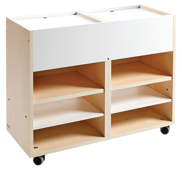 Meuble à roulettes desserte 2 colonnes 65 cm Flexi'class