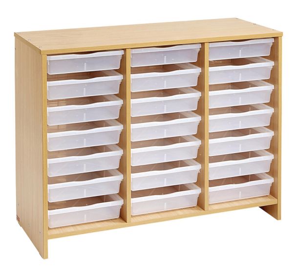 Meuble bas 21 bacs incolores - Nathan