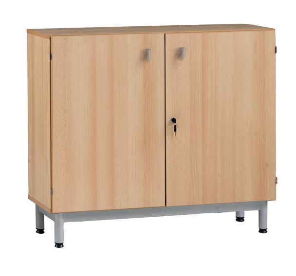 Meuble bas Bip Bop portes battantes L 90 cm - hêtre