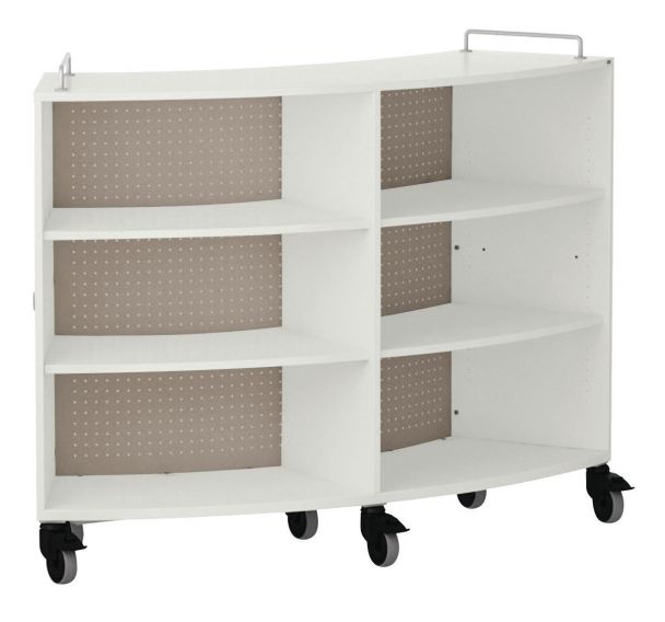 Meuble bas Shift+ Landscape incurvé 4 étagères coloris gris andes- VS