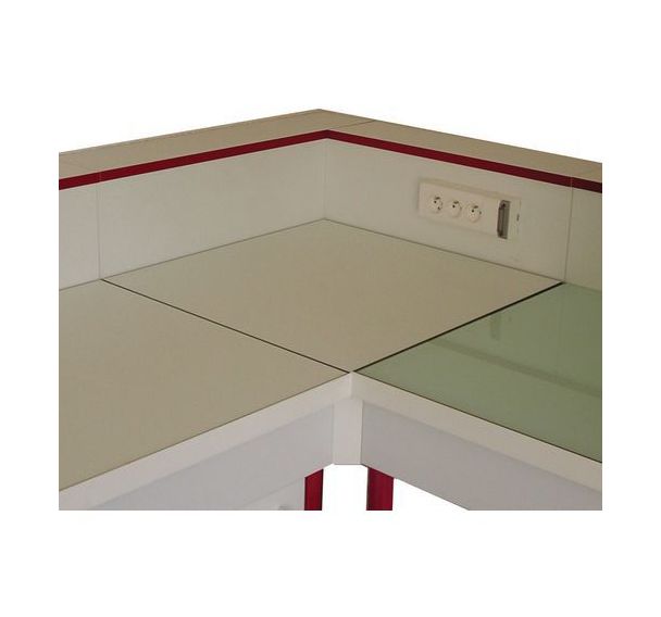 Meuble d'angle modulaire pour laboratoire - Grès - Sans dosseret
