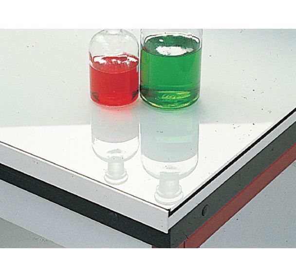 Meuble d'angle modulaire pour laboratoire - Verre émaillé - Sans dosseret