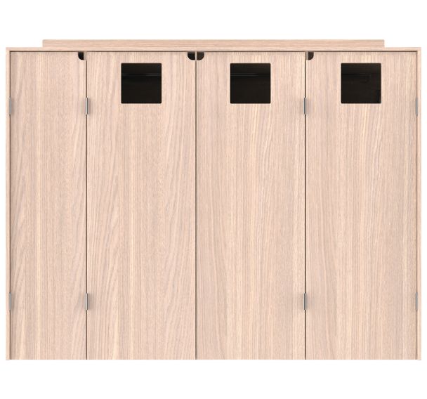 Meuble de débarrassage alimentaire TRIZA tri sélectif HPL BUTON DESIGN