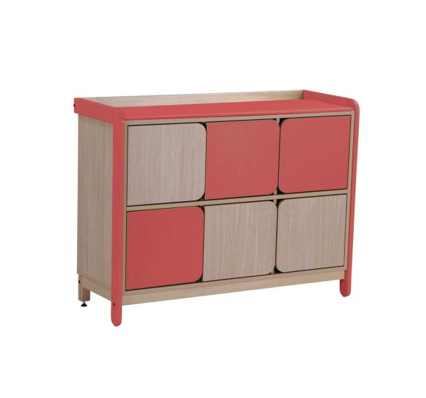 Meuble de déshabillage 6 cases Lili avec tapis de change