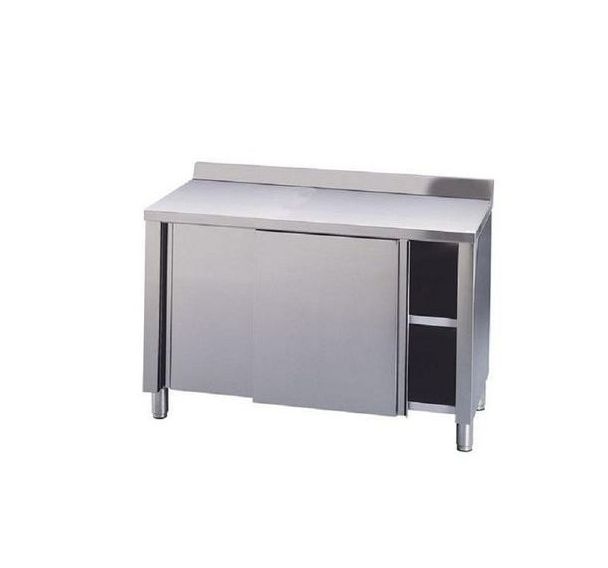 Meuble de rangement adossé inox - Hupfer