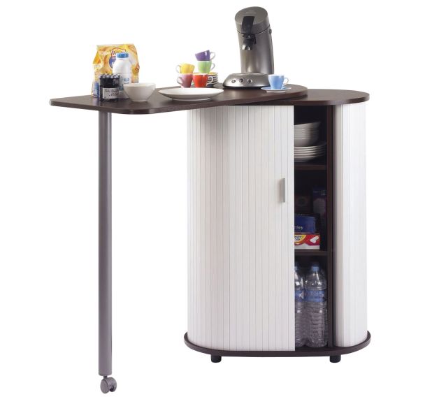 Meuble de rangement avec table pivotante Snack Nantes hêtre