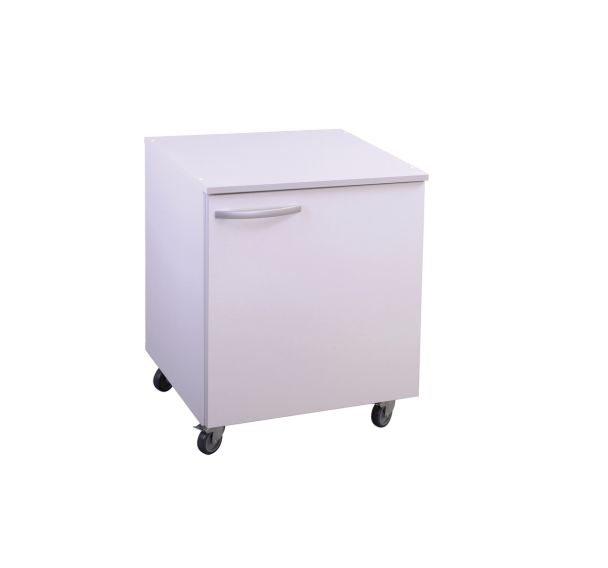 Meuble de rangement mobile 1 porte 1 étagère réglable L 600 mm