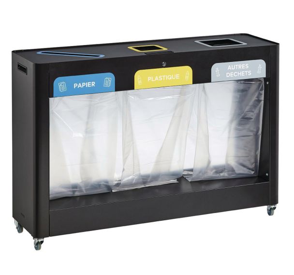 Meuble de tri sélectif TRIMOUV vigipirate Rossignol Pro