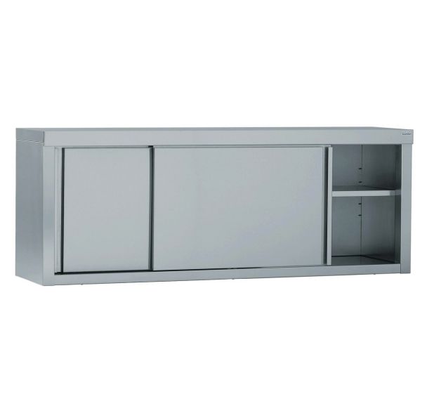 Meuble étagère mural inox L 200 cm