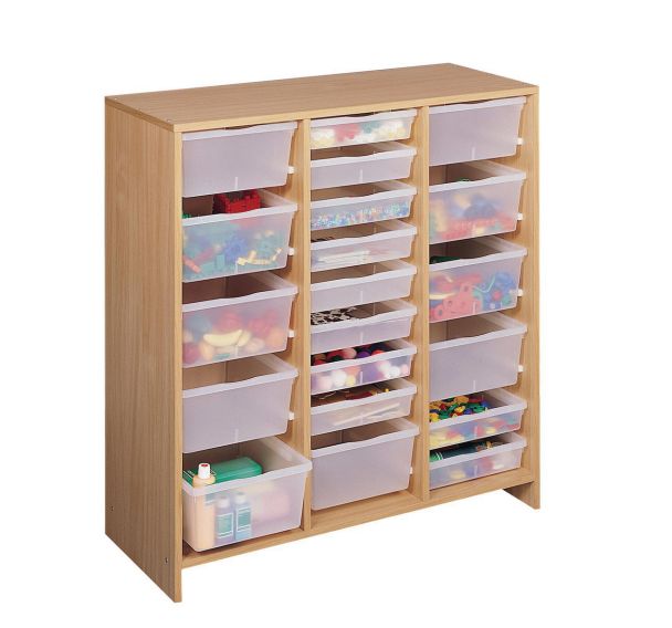 Meuble haut 20 bacs incolores - Nathan