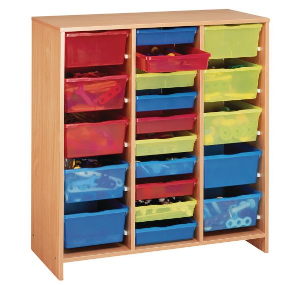 Meuble haut 20 bacs multicolores - Nathan