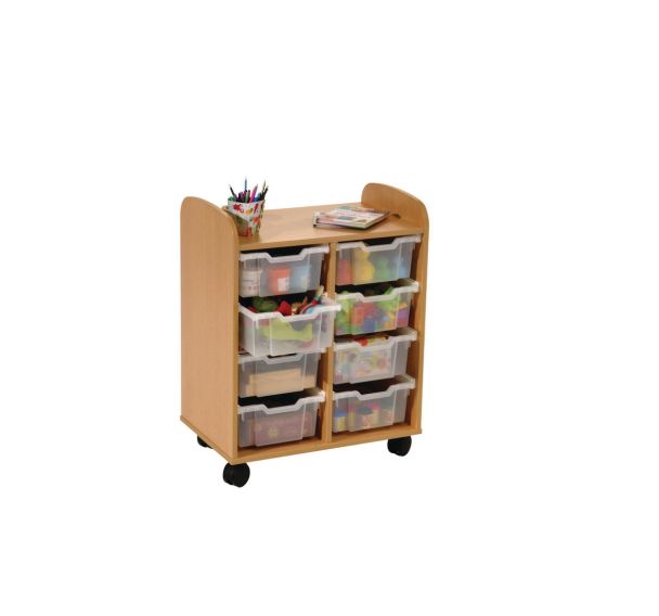 Meuble hauteur 91 cm 2 colonnes avec bacs - Manutan Expert