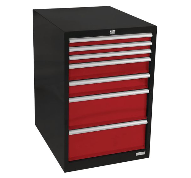 Meuble industriel à 7 tiroirs aménageables 870x1000x725 mm