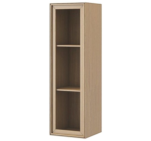 Meuble mural TULSA 1 porte verre Chêne